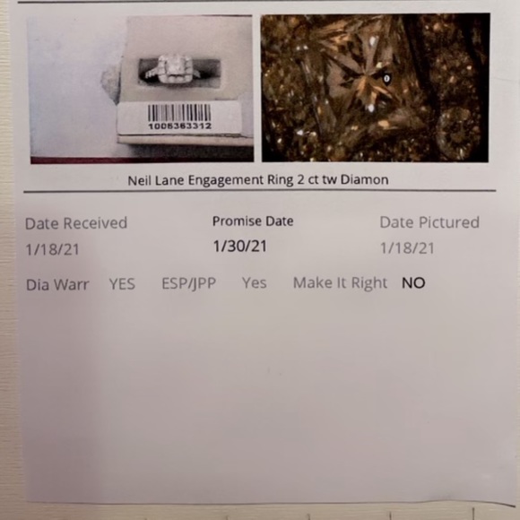 Neil Lane Engagement Ring 2 CT tw - Picture 9 of 9